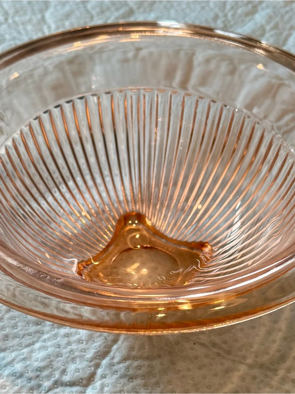 Vintage Hazel-Atlas Pink Depression Glass 9.75